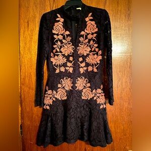Perfect for the holidays Gianni Bini black lace mini dress size small